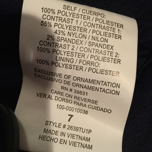 Sequin Hearts Navy 2-pc Lace Prom Dress - Picture 7 of 8